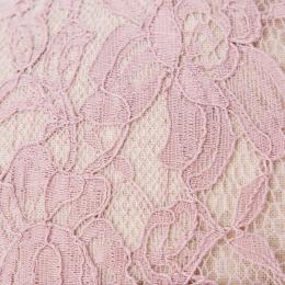 GRACE CONTINENTAL  グレースコンチネンタル　オーガン刺繍襟ドレス　ピンク/M-L