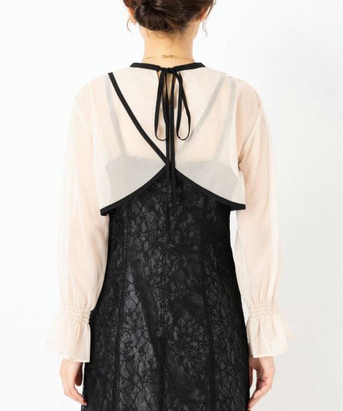 Select Shop  3wayボレロマーメイドドレス　ブラック/LL