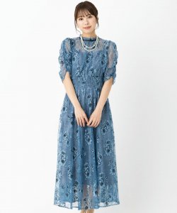 ジルスチュアート　ウエストシャーリングドレス　ブルー/M