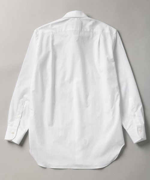 HITOYOSHI  ヒトヨシ　レギュラーフィットブロードセミワイドカラーシャツ　ホワイト/L(41-82)