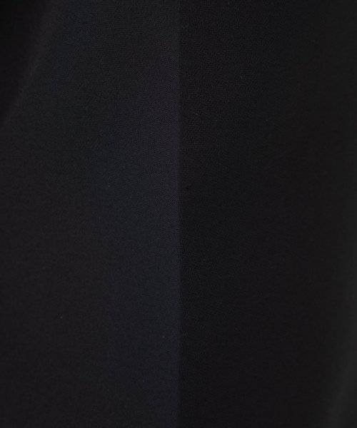 TIARA  ティアラ　【プレミアムスーツ2点SET】バイカラーブラウス&タックパンツ　ベージュ×ブラック/S-M