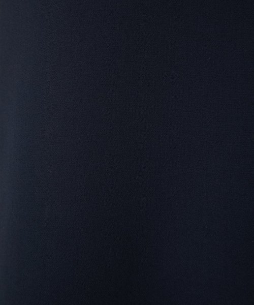 TIARA  ティアラ　【プレミアムスーツ2点SET】バイカラーブラウス&タックパンツ　ネイビー×ベージュ/M
