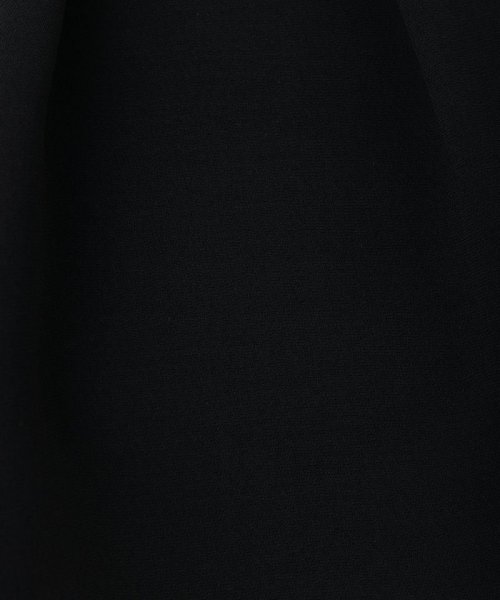 TIARA  【プレミアムスーツ2点SET】ティアラ　ケープトップス&ハイウエストテーパードパンツ　ブラック/M