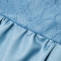 Aimer  エメ　スカラレース×羽二重シャンタンドレス　ブルー/S-M