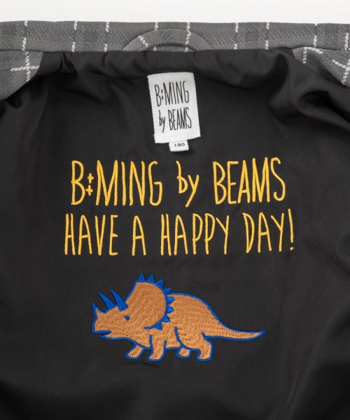 B:MING by BEAMS  【キッズスーツ4点SET】ポンチジャケット&ショートパンツ　グレー/120