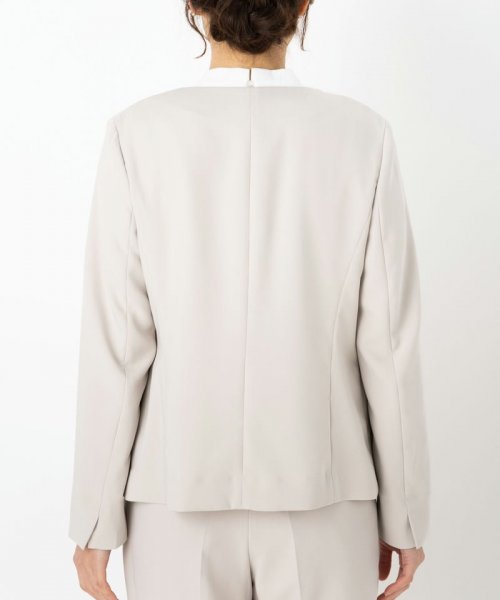 Select Shop  【スーツ3点SET】パールカラーレスジャケット+パンツ+ボウタイブラウス　ベージュ/M