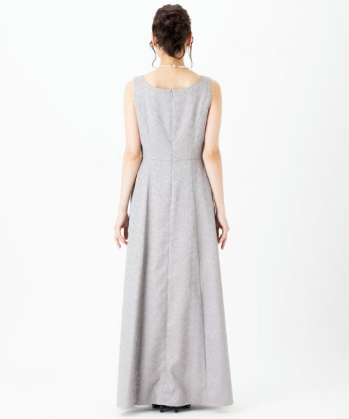 Select Shop  【ドレス3点セット】クラシックジャガードドレス　シルバーグレー/L