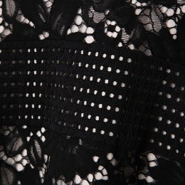 GRACE CONTINENTAL  【マスク・ドレスセット】グレースコンチネンタル　ハイネックフラワーレースドレス　ブラック/S-M