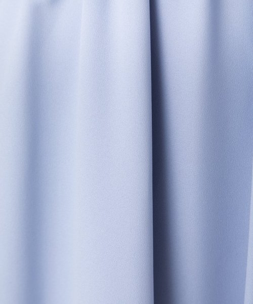 Aimer  エメ　フリルネックトップス付きVネックドレス　ブルー/M