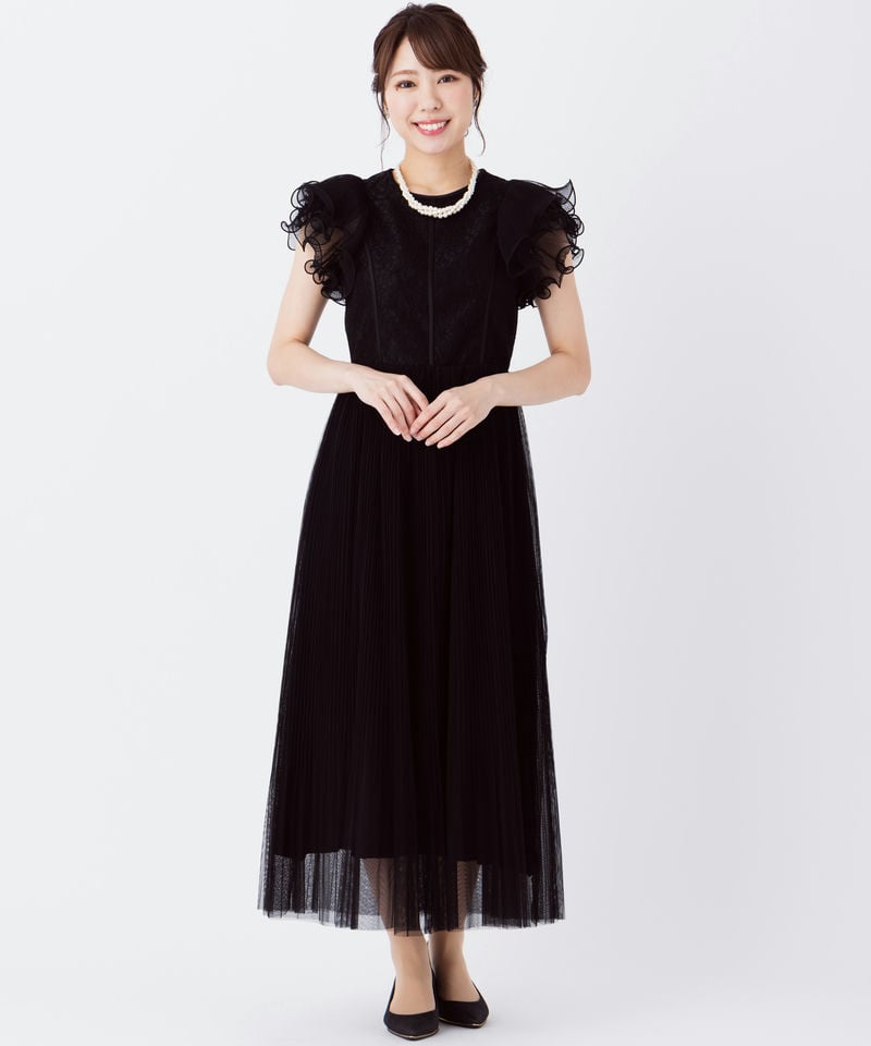ケイトスペード　ドレス　ブラック　サイズ2 S M フリル