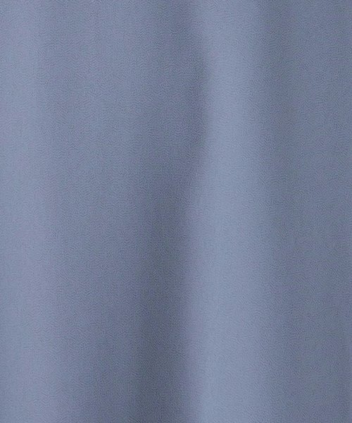 Dorry･Doll  【ドレス2点セット】プチハイネックフレアレーススリーブフィッシュテールドレスグレイッシュブルー/LL