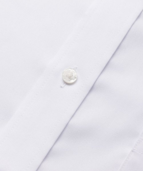Select Shop  レギュラーフィットセミワイドカラーブロードシャツ　ホワイト/LL(43-82)