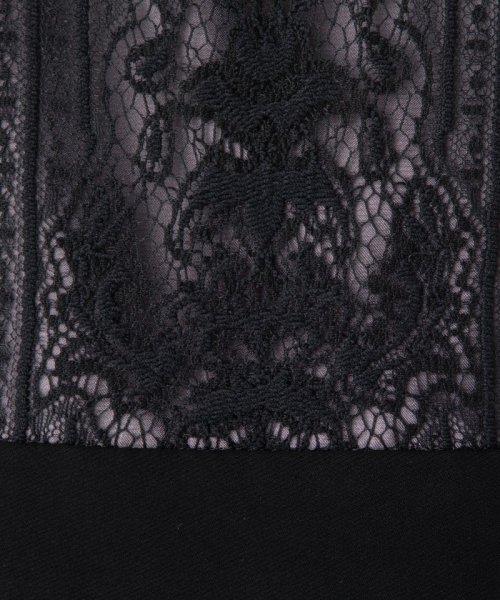 Aimer  【プレミアムドレス3点セット】エメ　パネルレースタイトドレス　ブラック/S-M