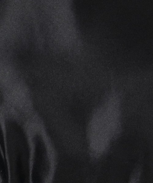 Aimer  エメ　オーガンジーボリュームスリーブマーメイドドレス　ブラック/M
