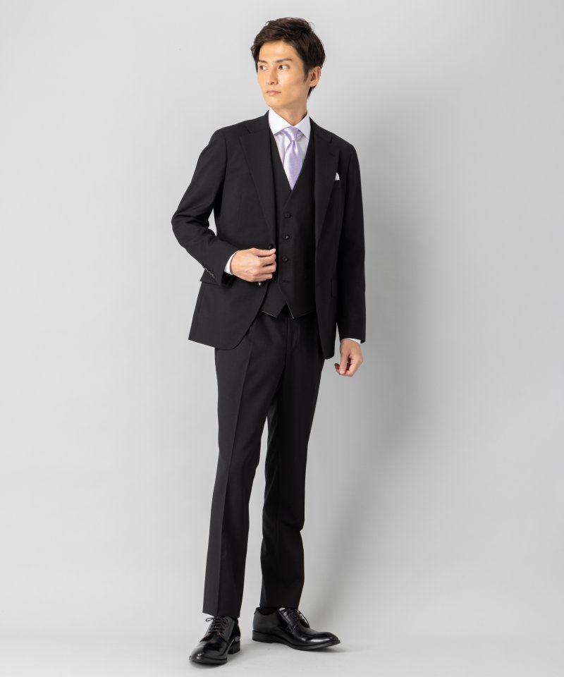 suits select スーツセレクト ブラックスリーピースA5 - セットアップ