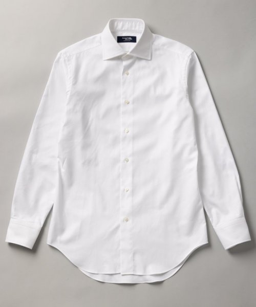 Maker's Shirt 鎌倉  ロイヤルオックスフォードセミワイドシャツ　ホワイト/M(39-83)