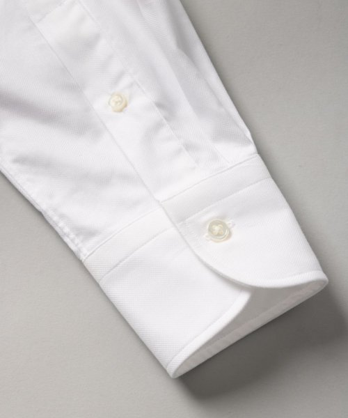 Maker's Shirt 鎌倉  ロイヤルオックスフォードセミワイドカラーシャツ　ホワイト/M-L(40-84)