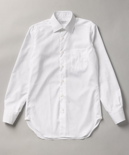 HITOYOSHI  ヒトヨシ　コンフォートフィットブロードセミワイドカラーシャツ　ホワイト/LL(43-84)