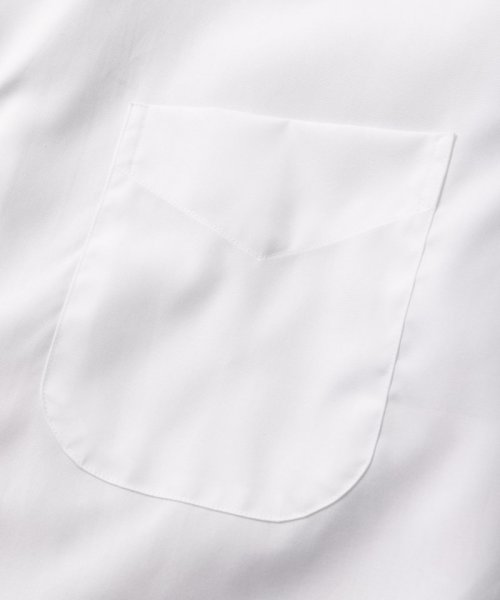 HITOYOSHI  ヒトヨシ　コンフォートフィットブロードセミワイドカラーシャツ　ホワイト/M-L(40-84)