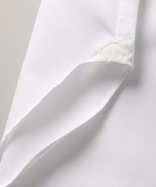 HITOYOSHI  ヒトヨシ　コンフォートフィットブロードセミワイドカラーシャツ　ホワイト/L-LL(42-84)