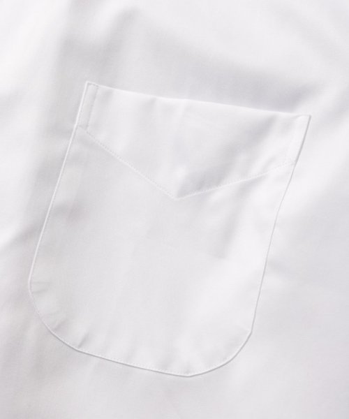 HITOYOSHI  ヒトヨシ　コンフォートフィットマイクロツイルワイドカラーシャツ　ホワイト/M(39-84)