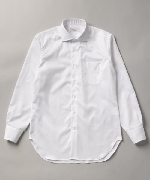 HITOYOSHI  ヒトヨシ　コンフォートフィットマイクロツイルワイドカラーシャツ　ホワイト/L-LL(42-86)