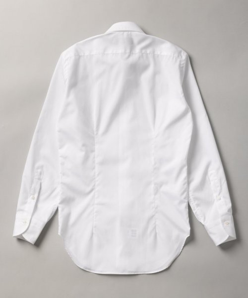 HITOYOSHI  ヒトヨシ　スリムフィットブロードセミワイドカラーシャツ　ホワイト/S(37-82)