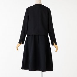 Select Shop  【スーツ2点SET】ジャケット+ワンピース　ブラック/L-LL